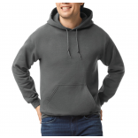 Sweat-shirt capuche Heavy Blend™ GI18500 - Charcoal personnalisable - Vue de face