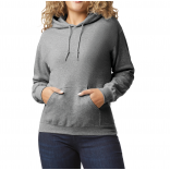 Sweat-shirt capuche Heavy Blend™ GI18500 - Graphite Heather personnalisable - Vue de face