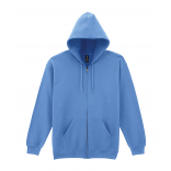 Sweat-shirt homme zippé capuche Heavy Blend™ GI18600 - Carolina Blue personnalisable - Vue de face