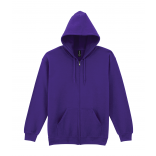 Sweat-shirt homme zippé capuche Heavy Blend™ GI18600 - Purple personnalisable - Vue de face