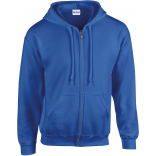 Sweat-shirt homme zippé capuche Heavy Blend™ GI18600 - Royal Blue personnalisable - Vue de face