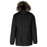 Parka grand froid K621 - Black personnalisable - Vue de face