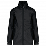 Coupe-vent doublé homme K632 - Black personnalisable - Vue de face