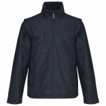 Blouson à manches amovibles homme K639 - Navy / Grey personnalisable - Vue de face