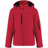 Parka softshell doublée capuche homme K650 - Red personnalisable - Vue de face
