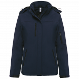 Parka softshell doublée capuche femme K651 - Navy personnalisable - Vue de face