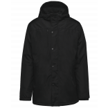 Parka avec capuche amovible homme K656 - Black personnalisable - Vue de face