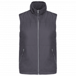 Bodywarmer doublé polaire homme K659 - Convoy Grey personnalisable - Vue de face