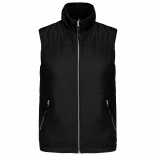Bodywarmer doublé polaire homme K659 - Black personnalisable - Vue de face