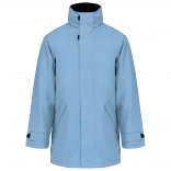 Parka doublure matelassée K677 - Sky Blue personnalisable - Vue de face