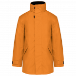Parka doublure matelassée K677 - Orange personnalisable - Vue de face