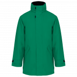 Parka doublure matelassée K677 - Kelly Green personnalisable - Vue de face