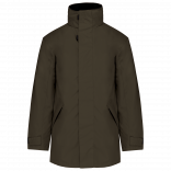 Parka doublure matelassée K677 - Deep khaki personnalisable - Vue de face