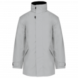 Parka doublure matelassée K677 - Snow Grey personnalisable - Vue de face