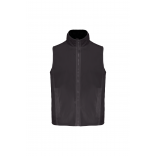Bodywarmer doublé polaire unisexe K679 - Dark Grey / Black personnalisable - Vue de face
