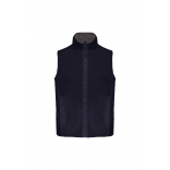 Bodywarmer doublé polaire unisexe K679 - Navy / Grey personnalisable - Vue de face