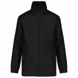 Coupe-vent doublé homme K687 - Black personnalisable - Vue de face