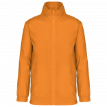 Coupe-vent doublé homme K687 - Orange personnalisable - Vue de face