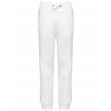 Pantalon jogging enfant K701 - White personnalisable - Vue de face