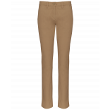 Pantalon chino femme K741 - Camel personnalisable - Vue de face