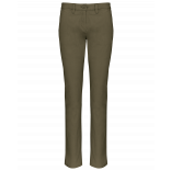 Pantalon chino femme K741 - Light khaki personnalisable - Vue de face