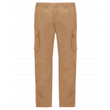 Pantalon multipoches homme K744 - Camel personnalisable - Vue de face