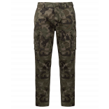 Pantalon multipoches homme K744 - Olive Camouflage personnalisable - Vue de face