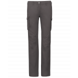 Pantalon léger multipoches femme K746 - Light Charcoal personnalisable - Vue de face