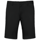Bermuda chino homme K750 - Black personnalisable - Vue de face