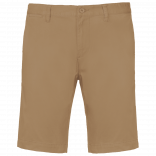 Bermuda chino homme K750 - Camel personnalisable - Vue de face