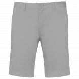 Bermuda chino homme K750 - Fine Grey personnalisable - Vue de face