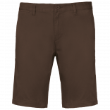 Bermuda chino homme K750 - Chocolate personnalisable - Vue de face