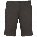 Bermuda chino homme K750 - Dark Grey personnalisable - Vue de face
