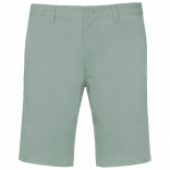 Bermuda chino homme K750 - Sage personnalisable - Vue de face