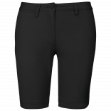 Bermuda chino femme K751 - Black personnalisable - Vue de face