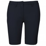 Bermuda chino femme K751 - Dark Navy personnalisable - Vue de face