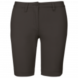 Bermuda chino femme K751 - Dark Grey personnalisable - Vue de face