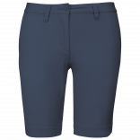 Bermuda chino femme K751 - Deep Blue personnalisable - Vue de face