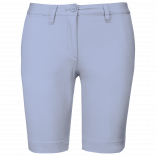 Bermuda chino femme K751 - Kentucky Blue personnalisable - Vue de face