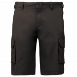 Bermuda multipoches homme K754 - Dark Grey personnalisable - Vue de face