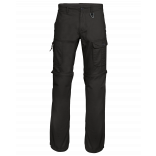 Pantalon 2 en 1 multipoches homme K785 - Black personnalisable - Vue de face