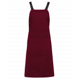 Tablier coton Bio K8002 - Wine personnalisable - Vue de face