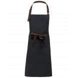 Tablier coton vintage K8003 - Vintage Charcoal personnalisable - Vue de face