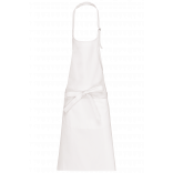 Tablier coton lavage haute température K8005 - White personnalisable - Vue de face