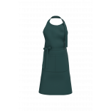 Tablier avec poche en coton Bio K8007 - Amazon Green personnalisable - Vue de face