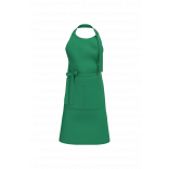 Tablier avec poche en coton Bio K8007 - Green Field personnalisable - Vue de face