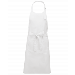 Tablier polycoton lavage haute température K8010 - White personnalisable - Vue de face