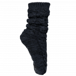 Chaussettes lounge doublées sherpa K815 - Night Navy Melange personnalisable - Vue de face