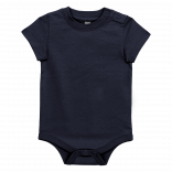 Body manches courtes bébé K831 - Navy personnalisable - Vue de face