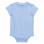 Body manches courtes bébé K831 - Sky Blue personnalisable - Vue de face